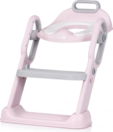 detské toalete sedadlo so schodíkom Chipolino Flippy Pink