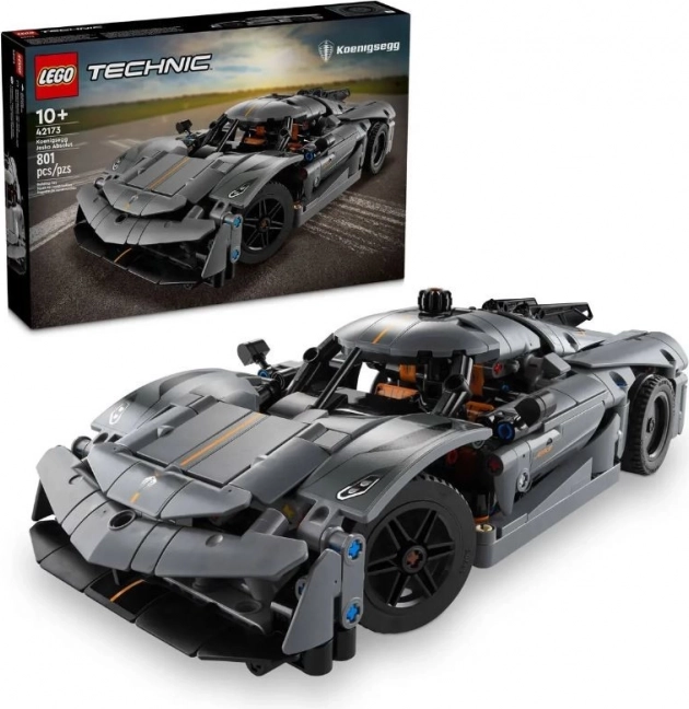 Technic koenigsegg jesko absolut – sivý hypersport pre deti od 10 rokov