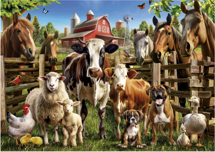 Puzzle Priatelia z farmy 500 dielikov EDUCA