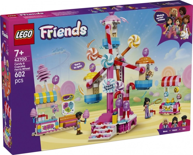 LEGO Friends Kolotočové koleso s cukrovou vatou a cupcake motívom