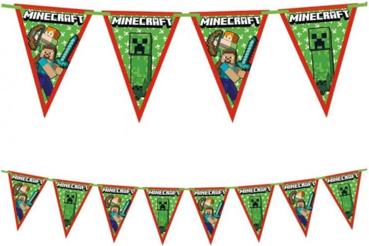 Girlanda s vlajkami Minecraft Procos