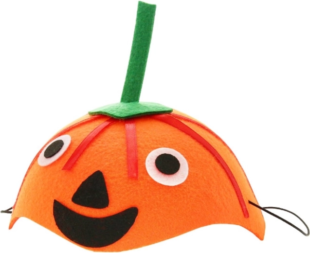 Halloweenová čiapka v tvare tekvice