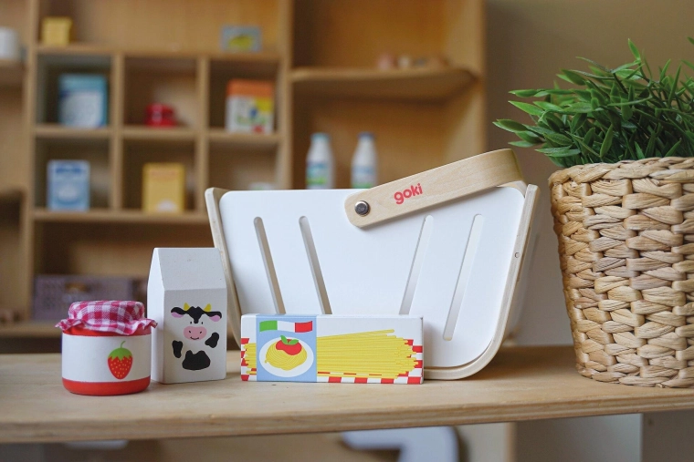 Goki nákupný košík MiniShopper s peňaženkou