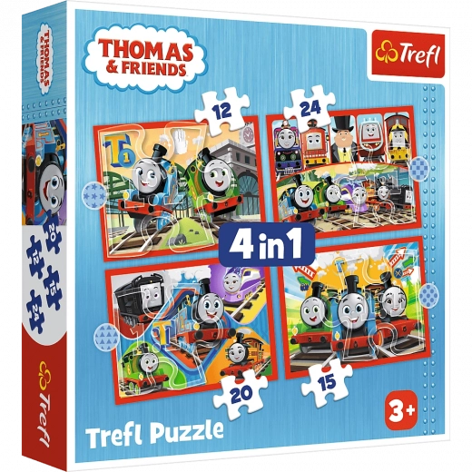 Puzzle 4v1 Odvážny Tomáš, Tomáš a priatelia
