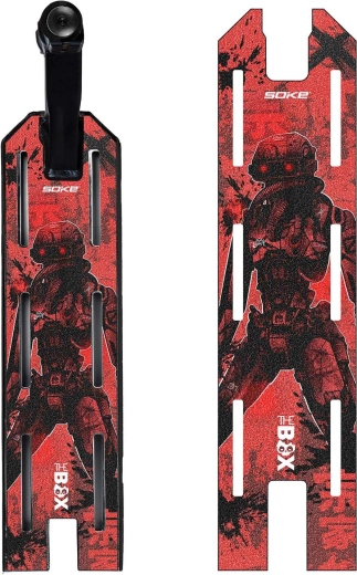 Soke griptape na freestyle kolobežku Red Cyber 52 × 13 cm