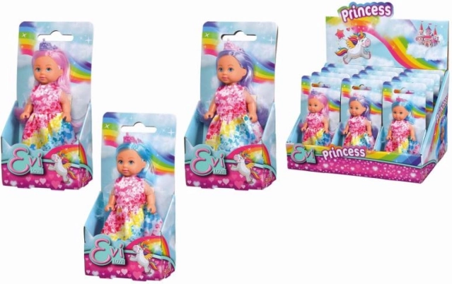 Bábika Evička dúhová princezná