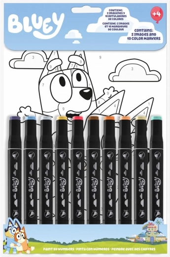 Maľovanie podľa čísel Bluey