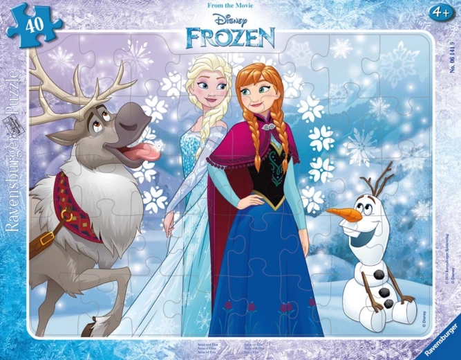 Ravensburger Puzzle Ľadové kráľovstvo Anna a Elsa 40 dielikov