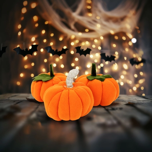 Halloweenová tekvicová dekorácia - 1 kus
