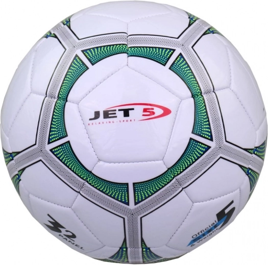 Zelená futbalová lopta