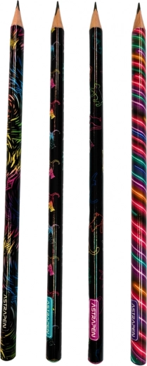 ASTRA trojhranná ceruzka HB s gumou neon