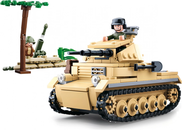 Stavebnica Sluban WWII Nemecký Tank Panzer II
