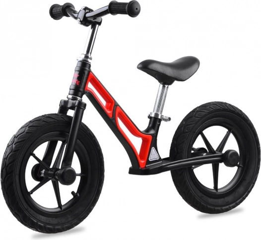 Odrážadlo TINY BIKE s 12" nafukovacími kolesami a horčíkovým rámom – Červená