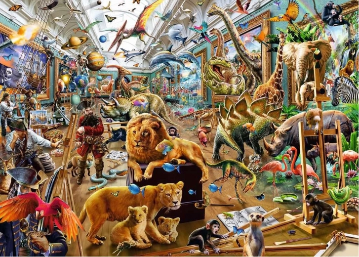 Ravensburger puzzle Chaos v galérii 1000 dielikov