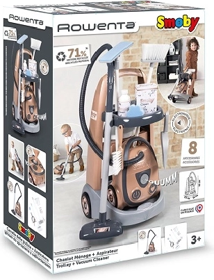 Smoby Rowenta upratovací vozík s vysávačom
