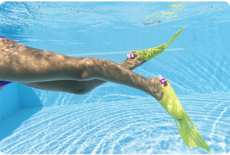 Rýchlejšie plávanie s plutvami