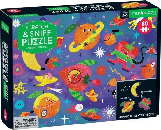 Mudpuppy puzzle vesmírne ovocie s vôňou 60 dielikov