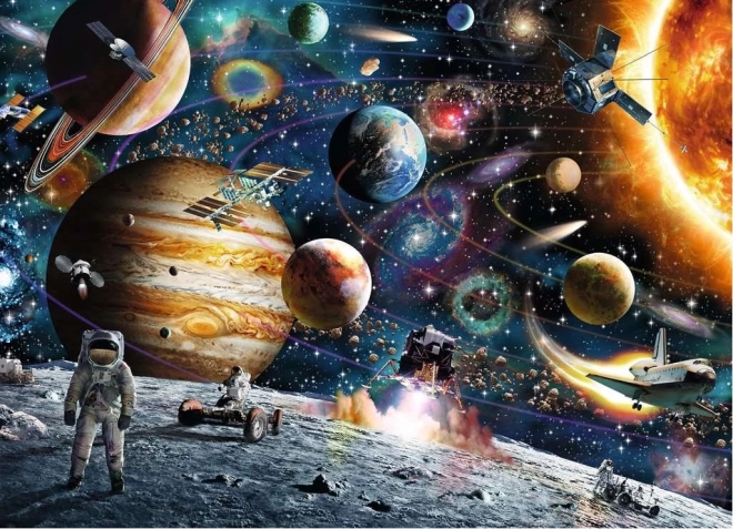 Puzzle Astronaut vo vesmíre 60 dielikov