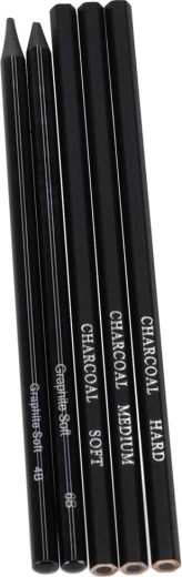 Široká paleta ceruziek a uhlov