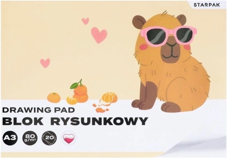 Kresliaci blok A3 Kapybara - 1 kus