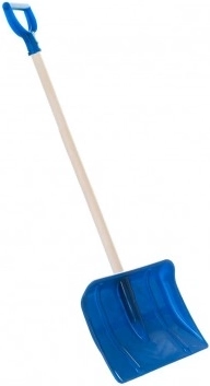 Detské snehové hrablo s T-rukoväťou 87 cm – Modré
