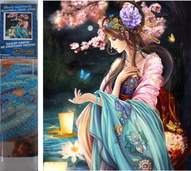 Diamantové maľovanie Motýlia kráľovná 30x40cm