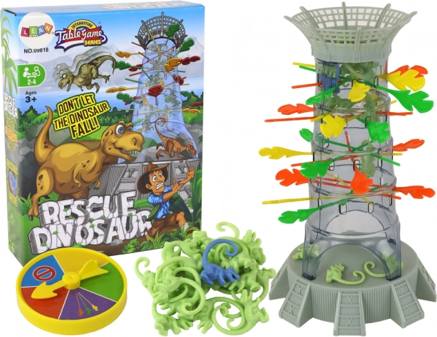 Rodinná remeselná hra Padajúci dinosaury Tower Sticks
