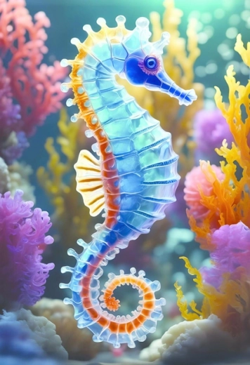 Interdruk puzzle Pestrá príroda: Morský koník 250 dielikov