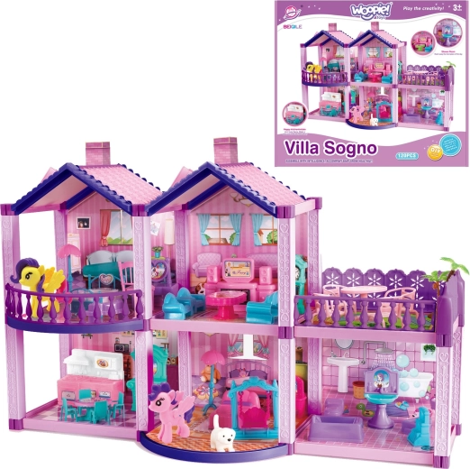 WOOPIE domček pre bábiky Pony Fantasy Villa so 120 dielmi