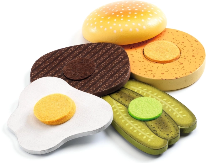 Skladaj hamburger vrstvu po vrstve