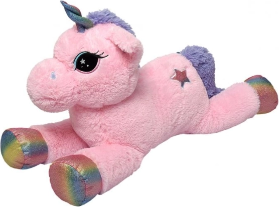 Ružový plyšový jednorožec 85 cm