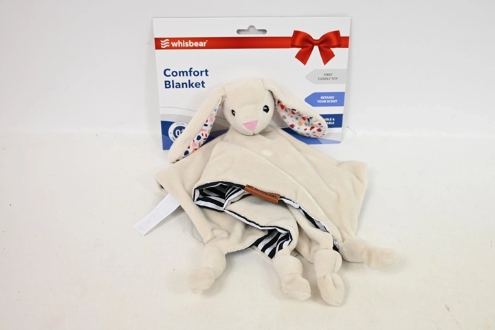 Whisbear doudou zajačik – mojkáčik, maznavá dečka krémová