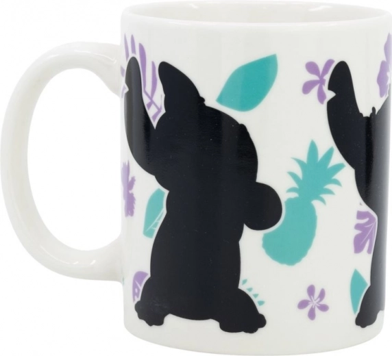 Keramický hrnček s meniaci sa motívom Stitch