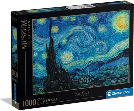 Clementoni puzzle Museum Collection van Gogh Hviezdna noc 1000 dielikov
