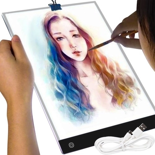 ultratenká LED svetelná podložka na kreslenie A4 s USB napájaním