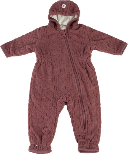 LODGER fleecová kombinéza Skier Empire Rosewood 3–6 mesiacov