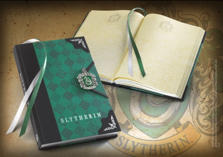 Harry Potter deluxe zápisník Slizolin od Noble Collection