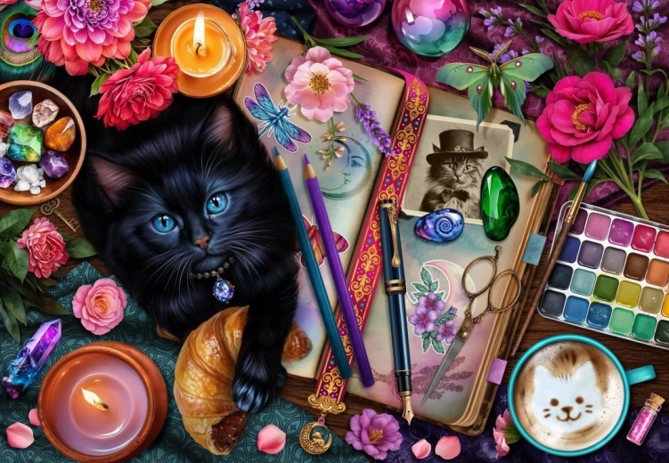 Puzzle Múdre mačky 1000 dielikov BLUEBIRD