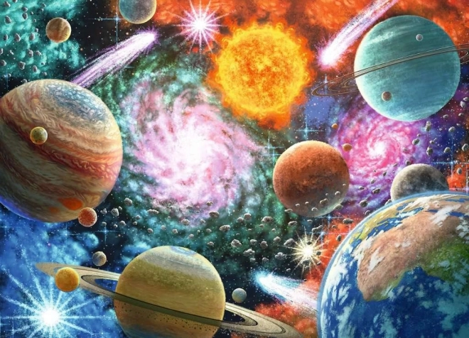 RAVENSBURGER Puzzle Vo vesmíre XXL 100 dielikov