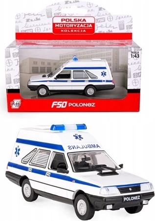 Miniatúra Polonez Cargo – sanitka 1:43