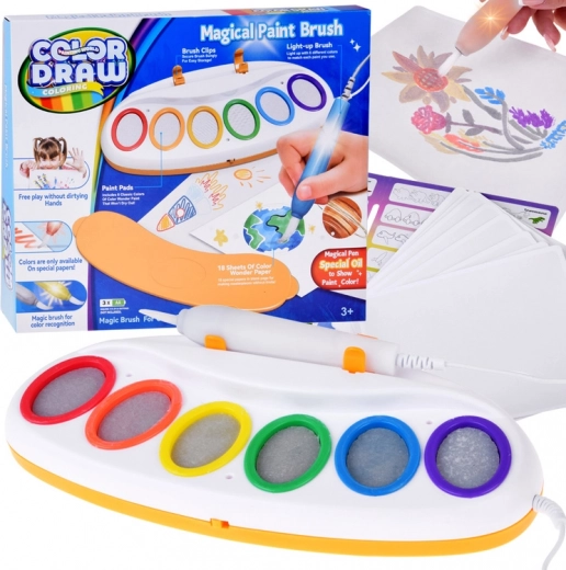 magický maľovací set Color & Draw LED – čarovný štetec na svetelné maľovanie pre deti