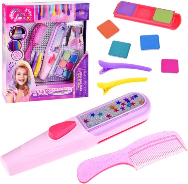 Farebné kriedy na vlasy sada