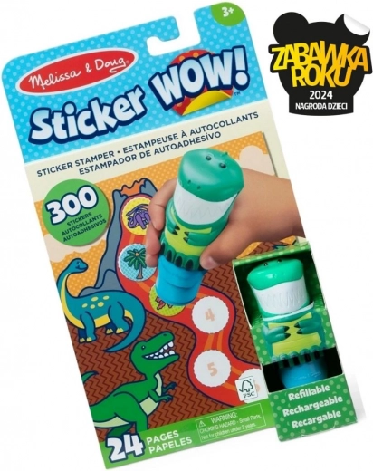 Kreatívna sada nálepiek s dinosaurami – Melissa & Doug
