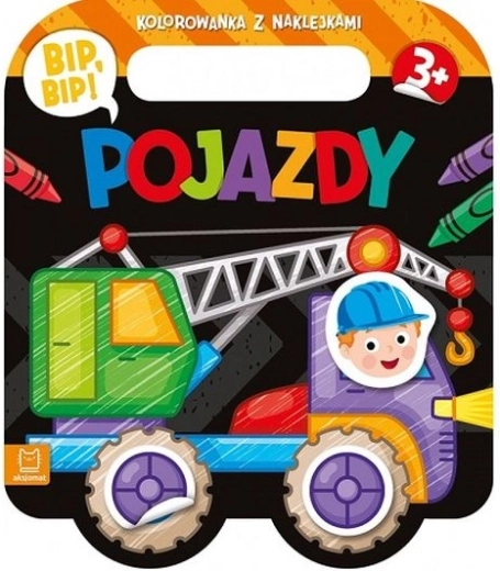 Bip, bip! Vozidlá – omaľovánka so samolepkami