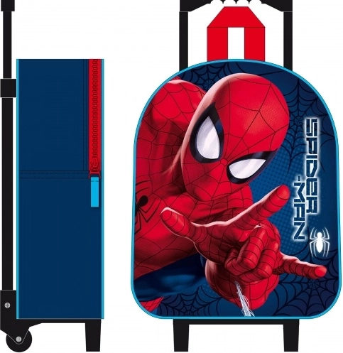 Spider-Man 3D batoh na kolieskach „Friends around town“ 32 cm