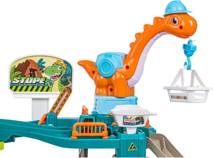 Dinosaurí žeriav a guľôčková dráha