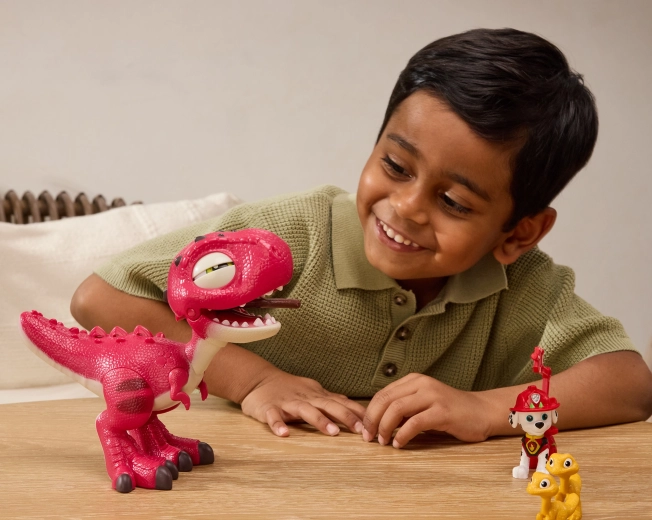 Interaktívny dinosaurus Rhubarb: rev, blikajúce oči a zvuky pohybu