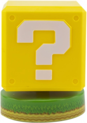 Svetiaca ikonická lampa Super Mario – otáznikový blok