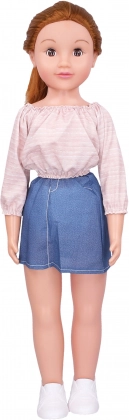 Chodiaca bábika 70 cm s mrkacími očami – Chodiaca bábika s kraťasmi 70 cm