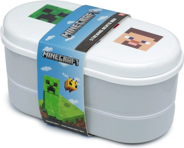 Box na obed s príborom Minecraft